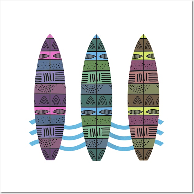 Surfboards No. 01 Wall Art by Againstallodds68